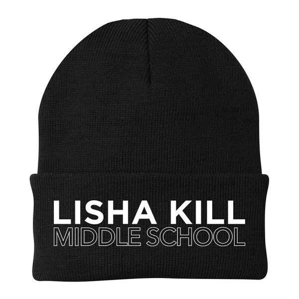 Black Lisha Kill Middle School Knit Beanie Cap