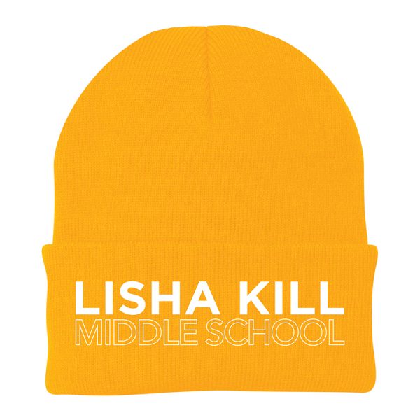 Gold Lisha Kill Middle School Knit Beanie Cap