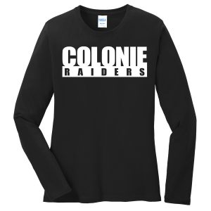 Black Colonie Raiders Port and Company Ladies Core Blend Long Sleeve