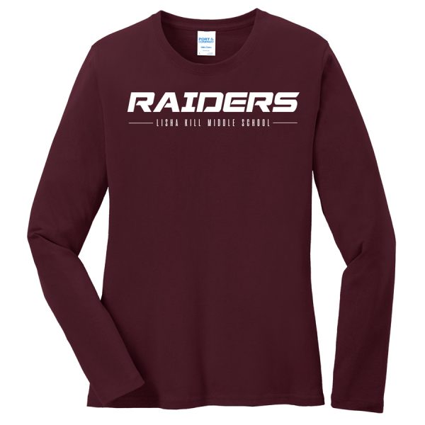 Maroon Raiders Lisha Kill Port and Company Ladies Core Blend Long Sleeve