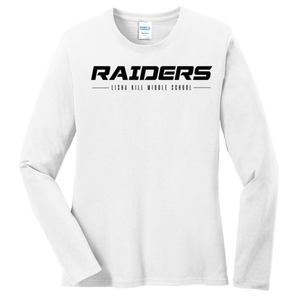 White Raiders Lisha Kill Port and Company Ladies Core Blend Long Sleeve