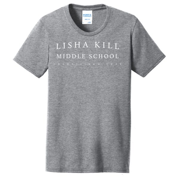 Heather Grey South Kill (horizontal) Port and Company Ladies Core Blend Tee