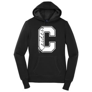 Black C Raiders Ladies Sport-Tek Pullover Hooded Sweatshirt