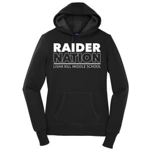 Black Raider Nation Ladies Sport-Tek Pullover Hooded Sweatshirt