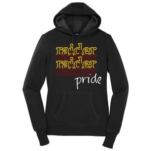 Black Raider Pride Ladies Sport-Tek Pullover Hooded Sweatshirt