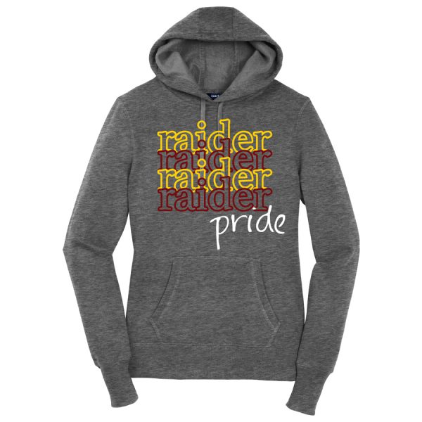 Vintage Heather Raider Pride Ladies Sport-Tek Pullover Hooded Sweatshirt