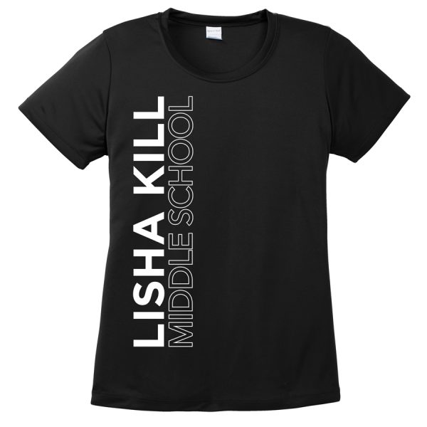 Black Lisha Kill (vertical) Ladies Performance Cooling Tee