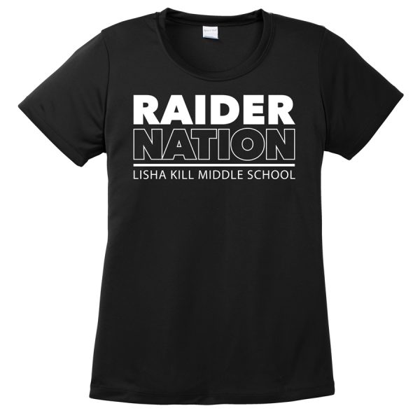 Black Raider Nation Ladies Performance Cooling Tee