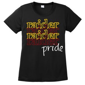 Black Raider Pride Ladies Performance Cooling Tee