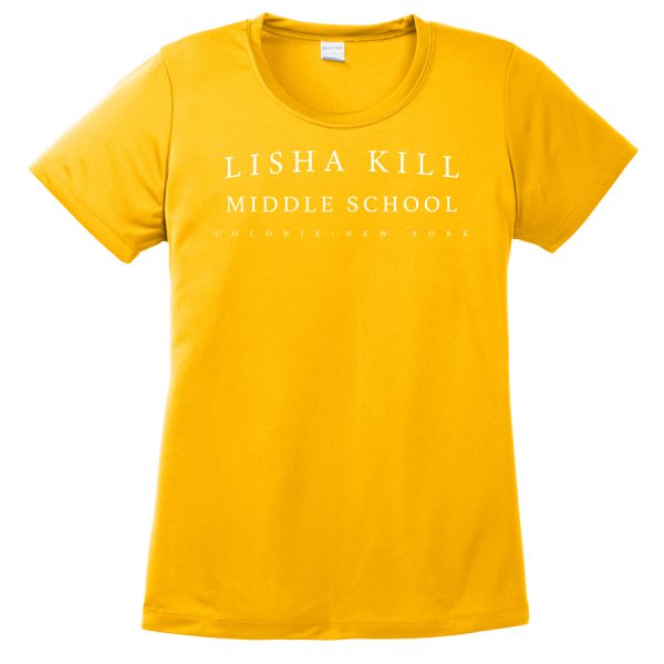 Gold Lisha Kill (horizontal) Ladies Performance Cooling Tee