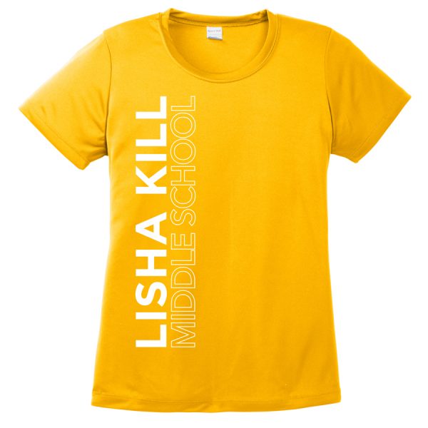 Gold Lisha Kill (vertical) Ladies Performance Cooling Tee