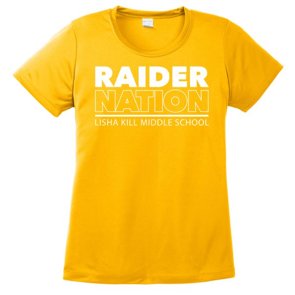 Gold Raider Nation Ladies Performance Cooling Tee