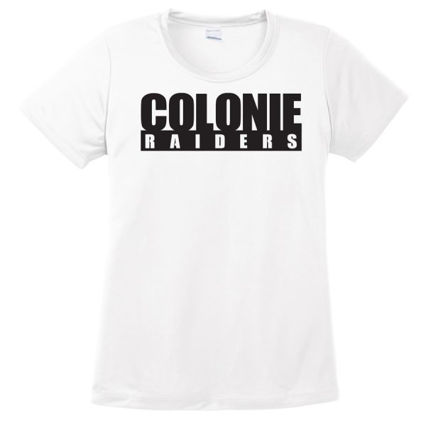 White Colonie Raiders Ladies Performance Cooling Tee