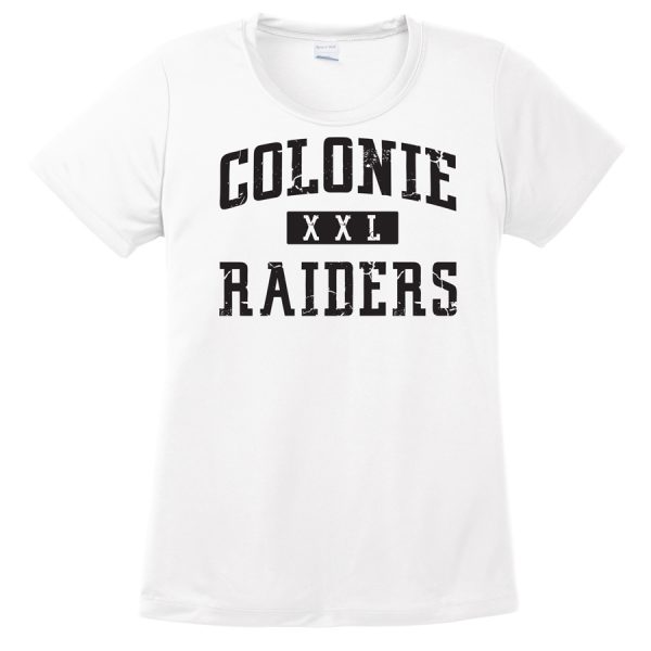 White Colonie Raiders XXL Ladies Performance Cooling Tee