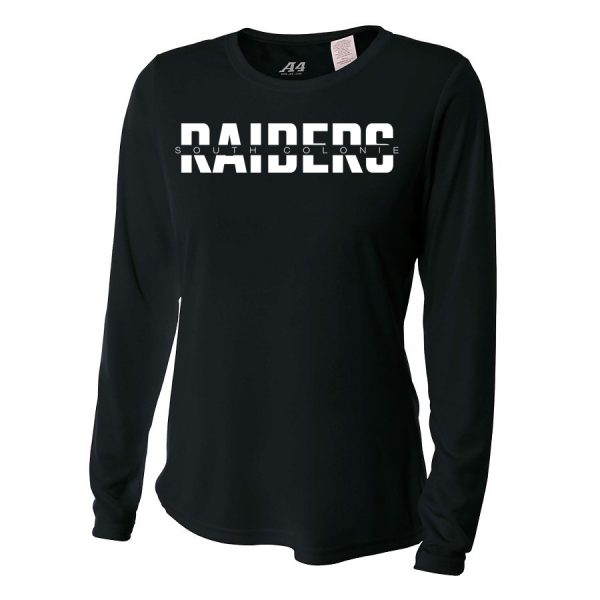 Black Raiders South Colonie Ladies Long Sleeve Performance Cooling Tee