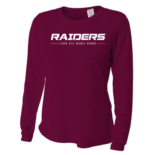 Maroon Raiders Lisha Kill Ladies Long Sleeve Performance Cooling Tee