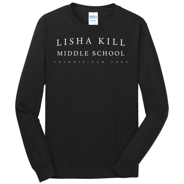 Black Lisha Kill (horizontal) Port and Company Core Blend Long Sleeve