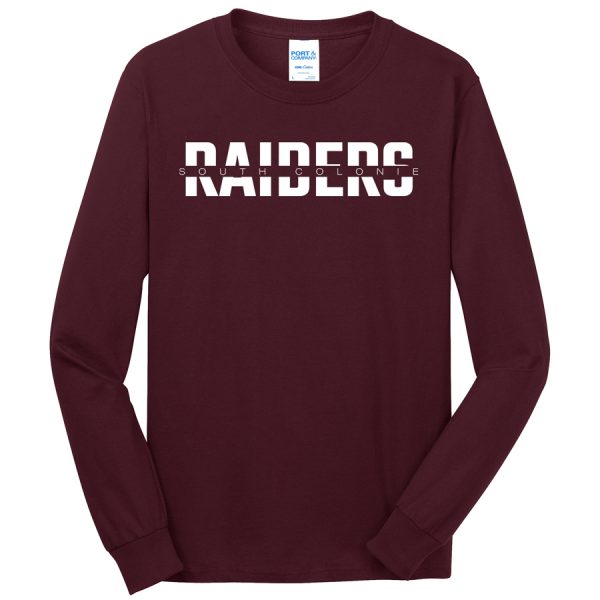 Maroon Raiders South Colonie Port and Company Core Blend Long Sleeve