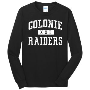 Black Colonie Raiders XXL Port and Company Youth Long Sleeve Core Blend Tee