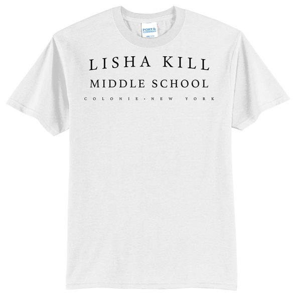 White Lisha Kill (horizontal) Port and Company Core Blend Tee