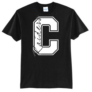 Black C Raiders Port and Company Youth Core Blend Tee
