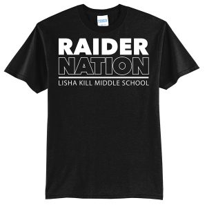 Black Raider Nation Port and Company Youth Core Blend Tee