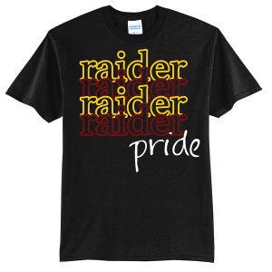 Black Raider Pride Port and Company Youth Core Blend Tee