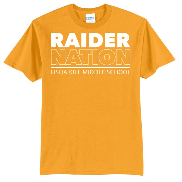 Gold Raider Nation Port and Company Youth Core Blend Tee