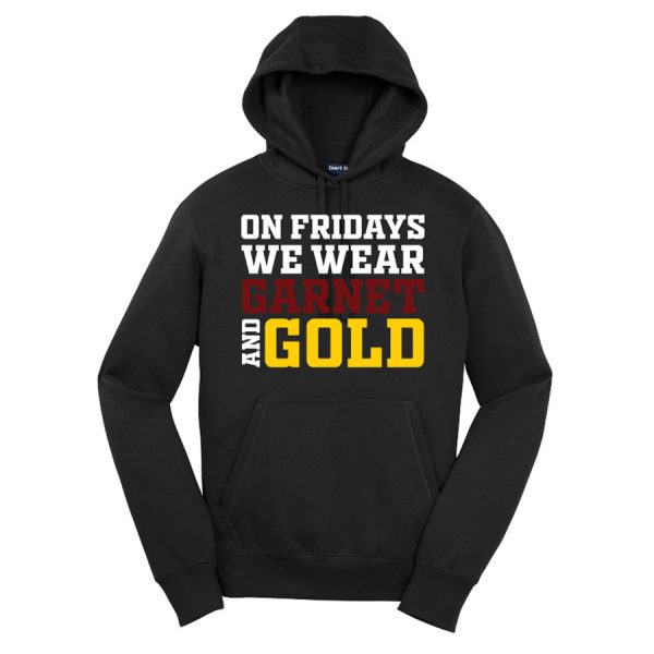 Black Garnet And Gold Sport-Tek Pullover Hooded Sweatshirt