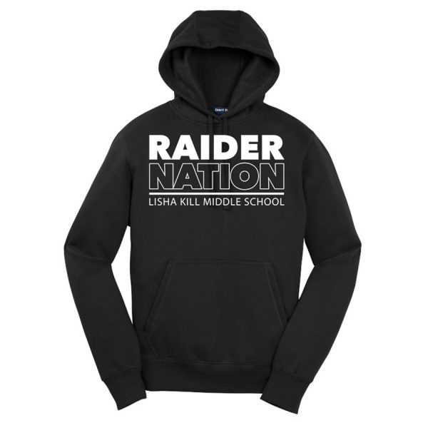 Black Raider Nation Sport-Tek Pullover Hooded Sweatshirt