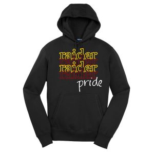 Black Raider Pride Sport-Tek Pullover Hooded Sweatshirt