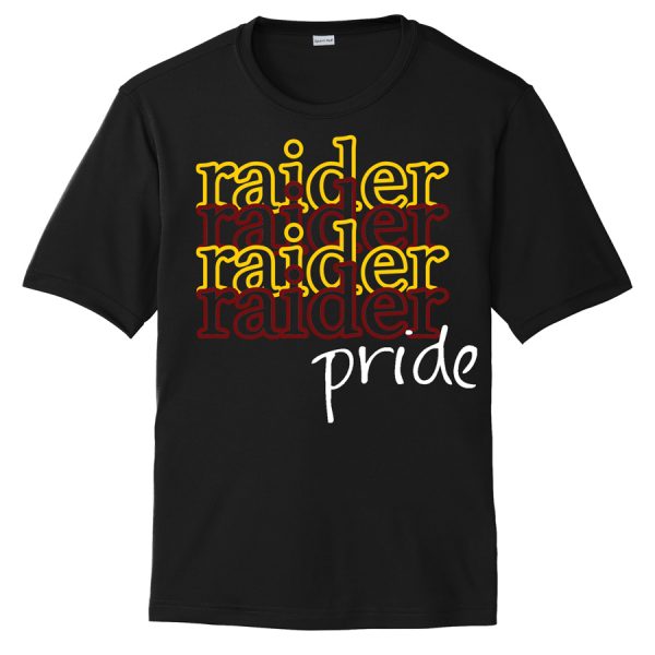 Black Raider Pride Performance Cooling Tee