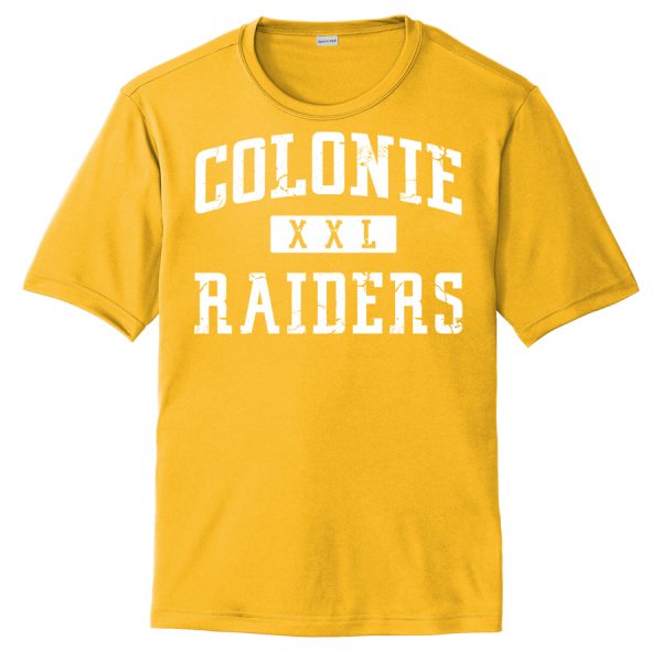 Gold Colonie Raiders XXL Performance Cooling Tee