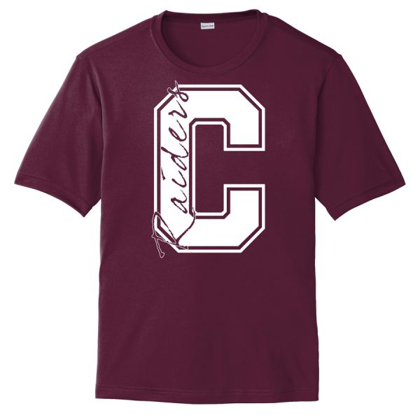 Maroon C Raiders Performance Cooling Tee