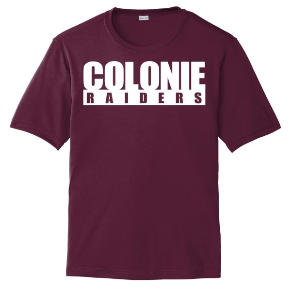 Maroon Colonie Raiders Performance Cooling Tee