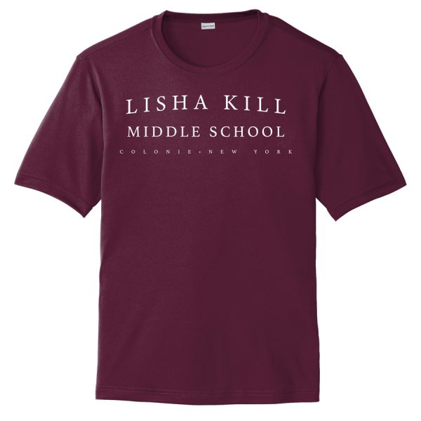 Maroon Lisha Kill (horizontal) Performance Cooling Tee