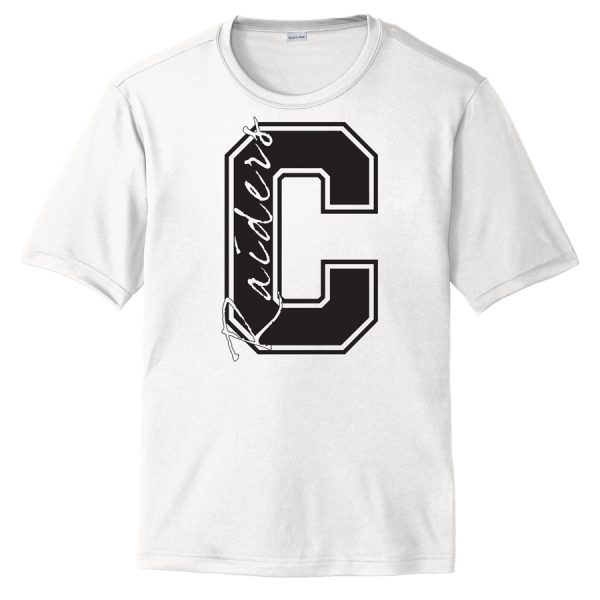 White C Raiders Performance Cooling Tee