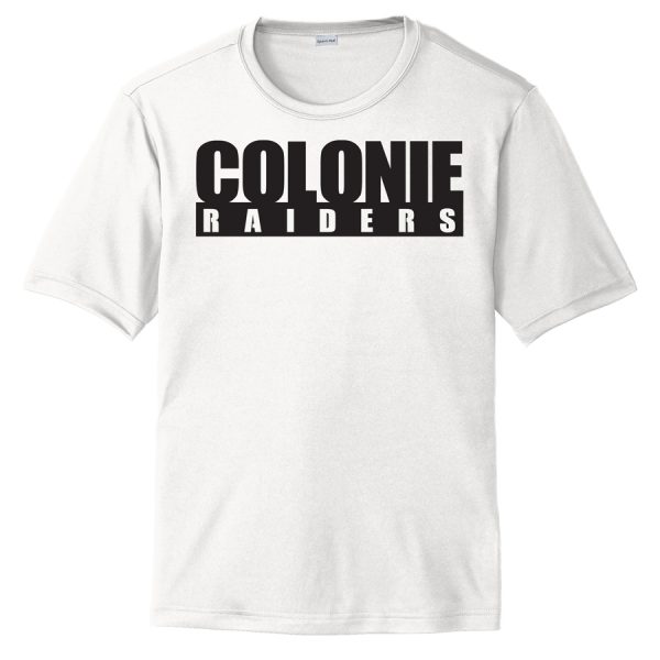 White Colonie Raiders Performance Cooling Tee