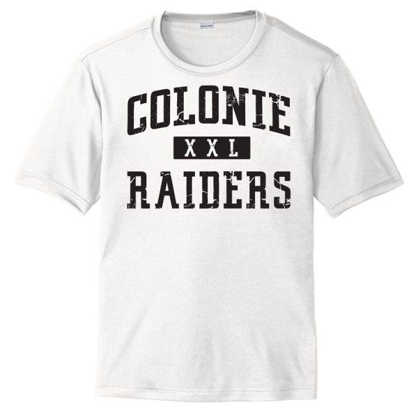 White Colonie Raiders XXL Performance Cooling Tee