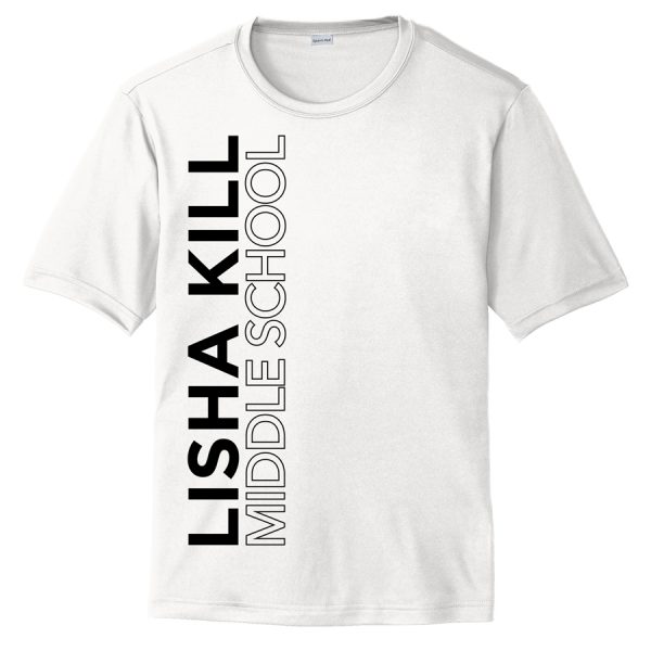 White Lisha Kill (vertical) Performance Cooling Tee