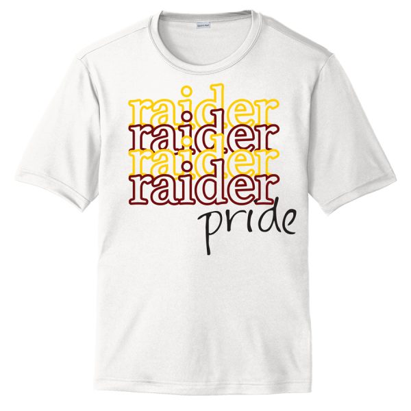 White Raider Pride Performance Cooling Tee