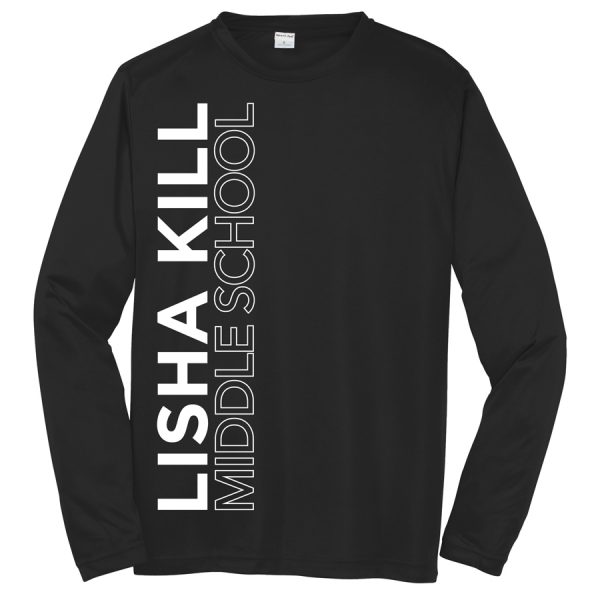 Black Lisha Kill (vertical) Long Sleeve Performance Cooling Tee