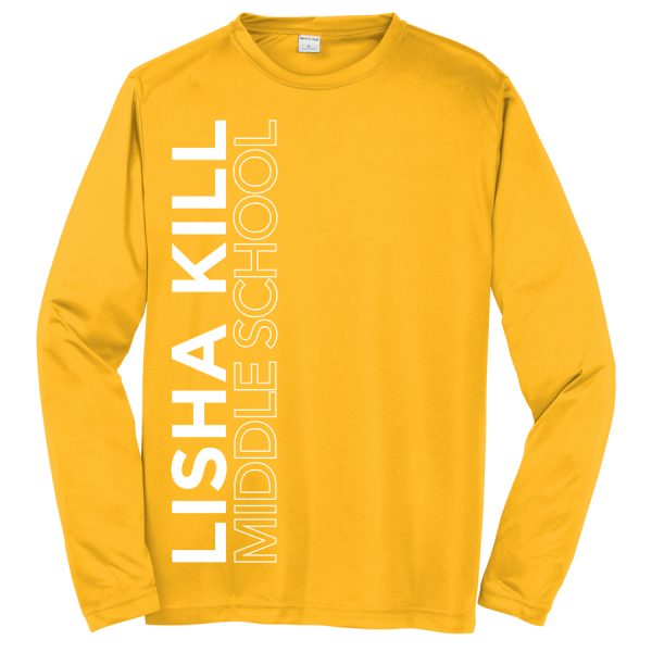 Gold Lisha Kill (vertical) Long Sleeve Performance Cooling Tee