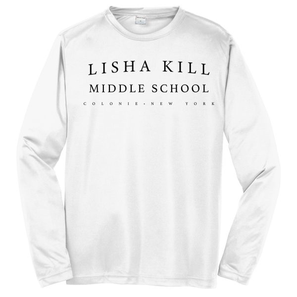 White Lisha Kill (horizontal) Long Sleeve Performance Cooling Tee