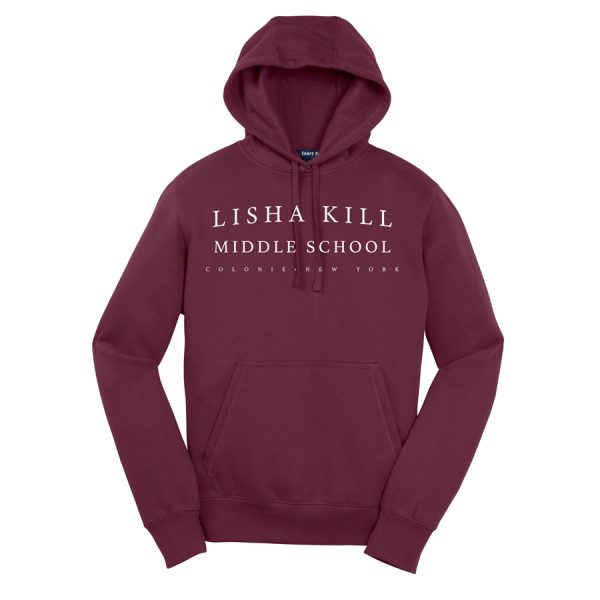 Maroon Lisha Kill (horizontal) Youth Sport-Tek Pullover Hooded Sweatshirt