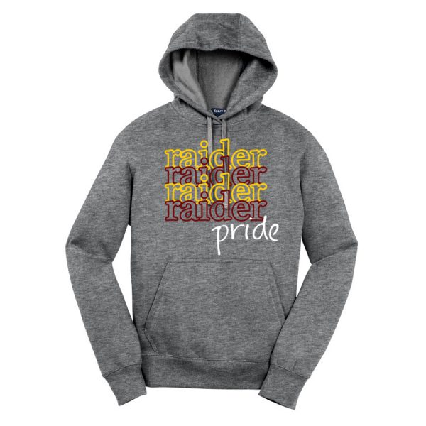 Vintage Heather Raider Pride Youth Sport-Tek Pullover Hooded Sweatshirt