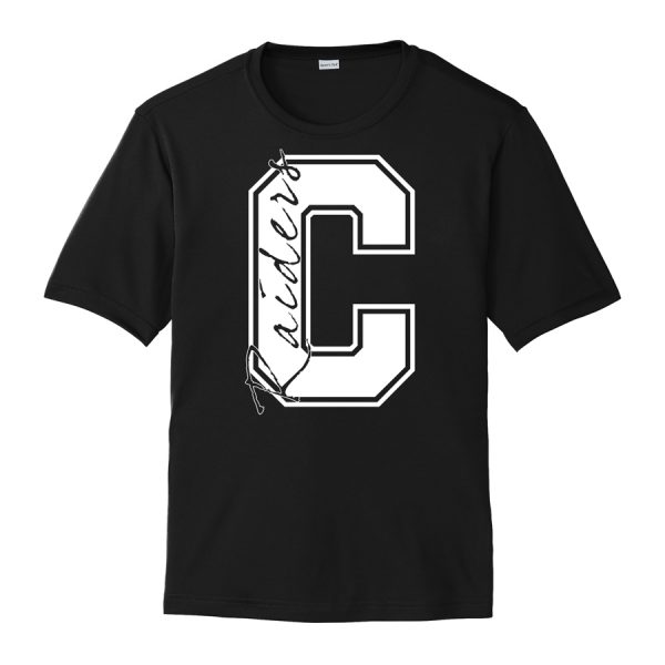 Black C Raiders Youth Performance Cooling Tee