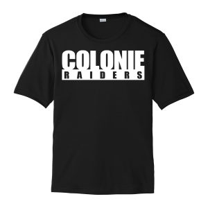 Black Colonie Raiders Youth Performance Cooling Tee