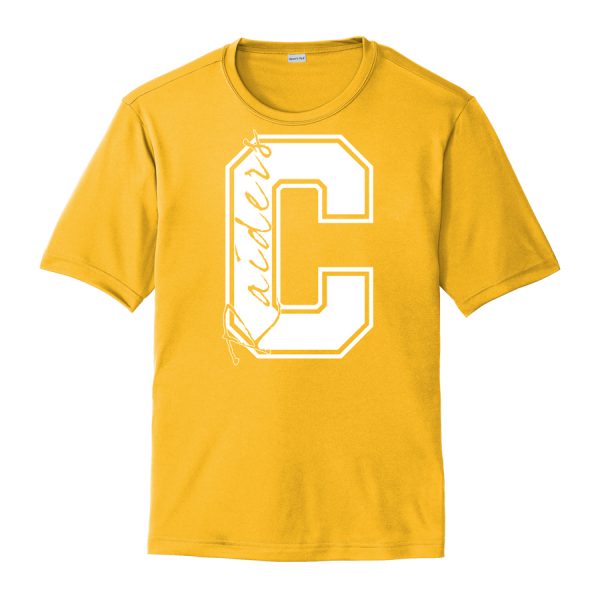 Gold C Raiders Youth Performance Cooling Tee