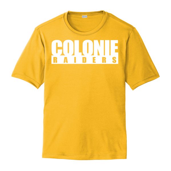 Gold Colonie Raiders Youth Performance Cooling Tee